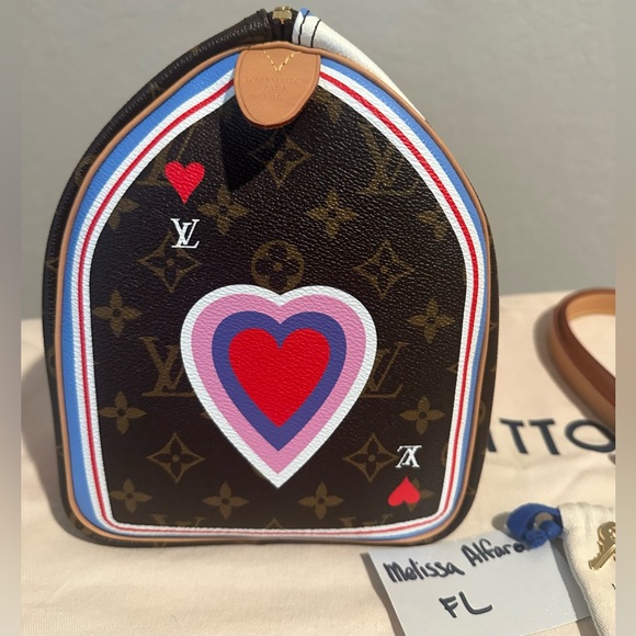 Louis Vuitton Speedy Bandouliere Bag Limited Edition Game On Monogram Canvas 30 - Picture 2 of 16
